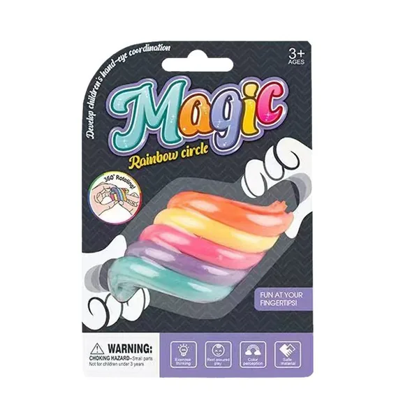 CPS349465 Rainbow Spinning Ring Stress-Relief Toy(24PCS/BOX)